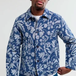 Wax London - Veste Iggy - Bleu Ecru