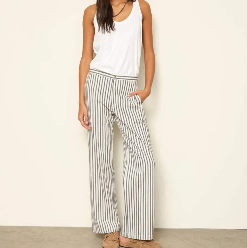 Xirena - Pantalon Pascale - Blue Slate Stripes